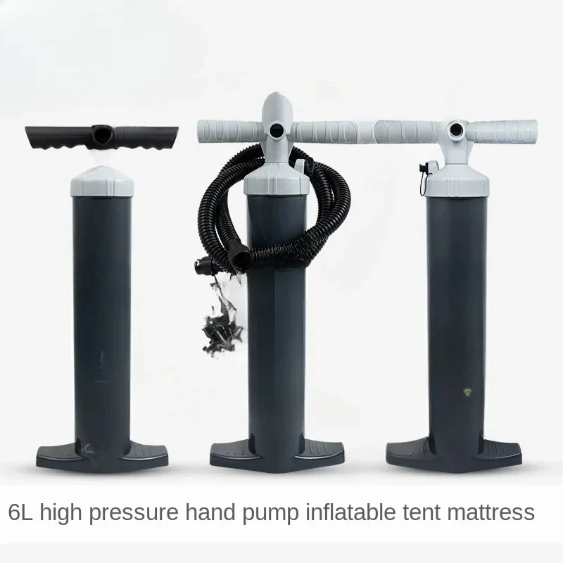 6L Hand Pump, Inflatable Sail, Paddle Board, Tent Mattress, Pool Pumping High Pressure Air Cylinder