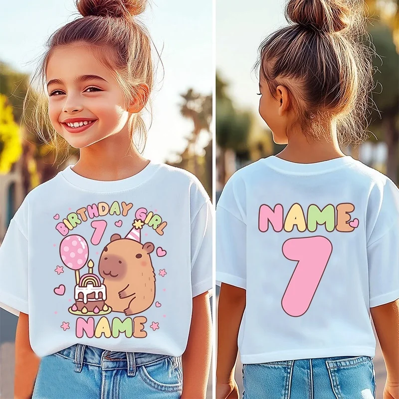 Geburtstags-T-Shirt für Mädchen, 10. Geburtstag, 9. Geburtstag, Kinder, 10 Jahre, Kinderkleidung, 12., 10., 8., 9., 11., 7., 13. Geburtstags-T-Shirt – Detail 4