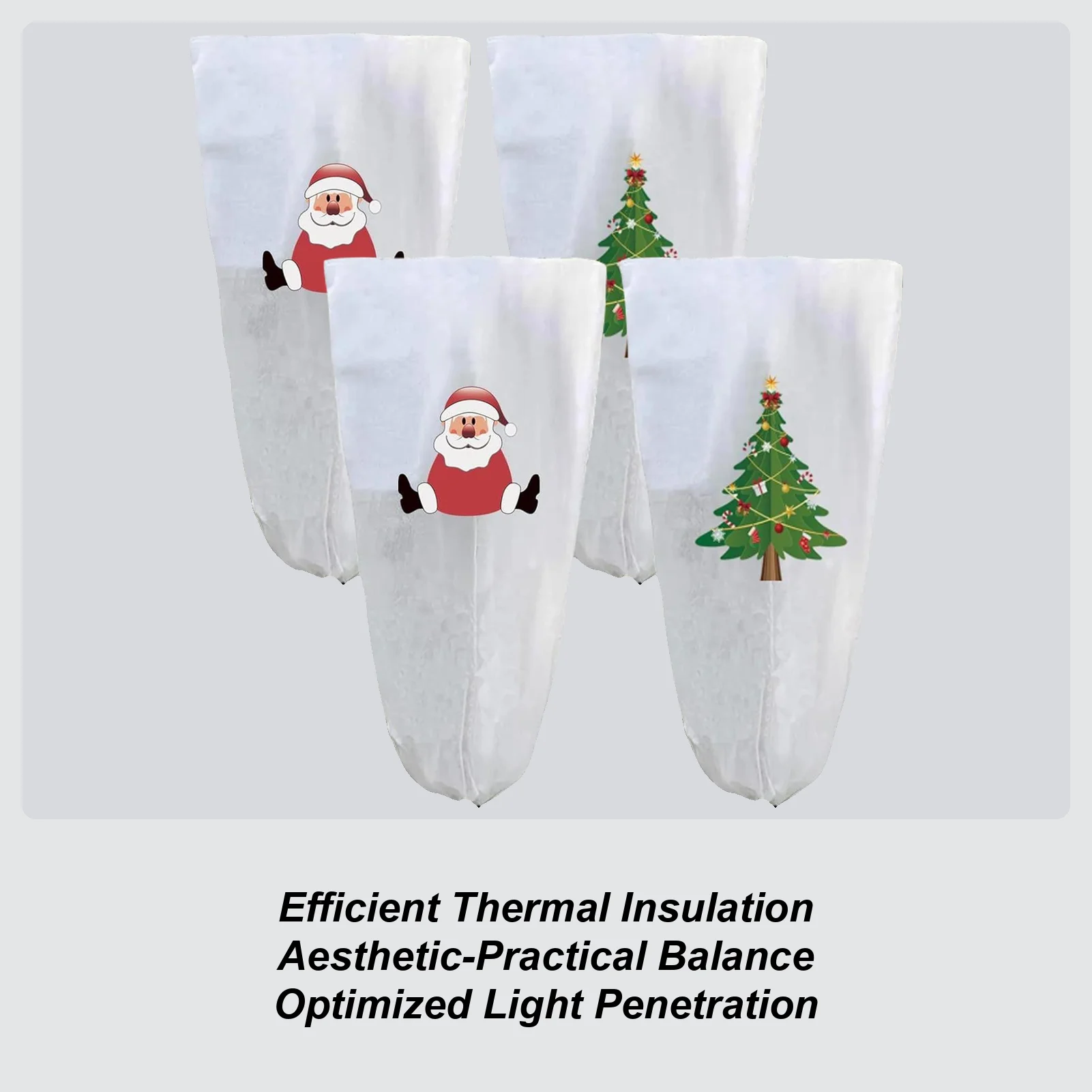 

Tree Covers Freeze Protection 2 Pieces Non-woven Christmas Trunk Wrap Thermal Plant Guard Sheet For Outdoor Fence Garden Farm