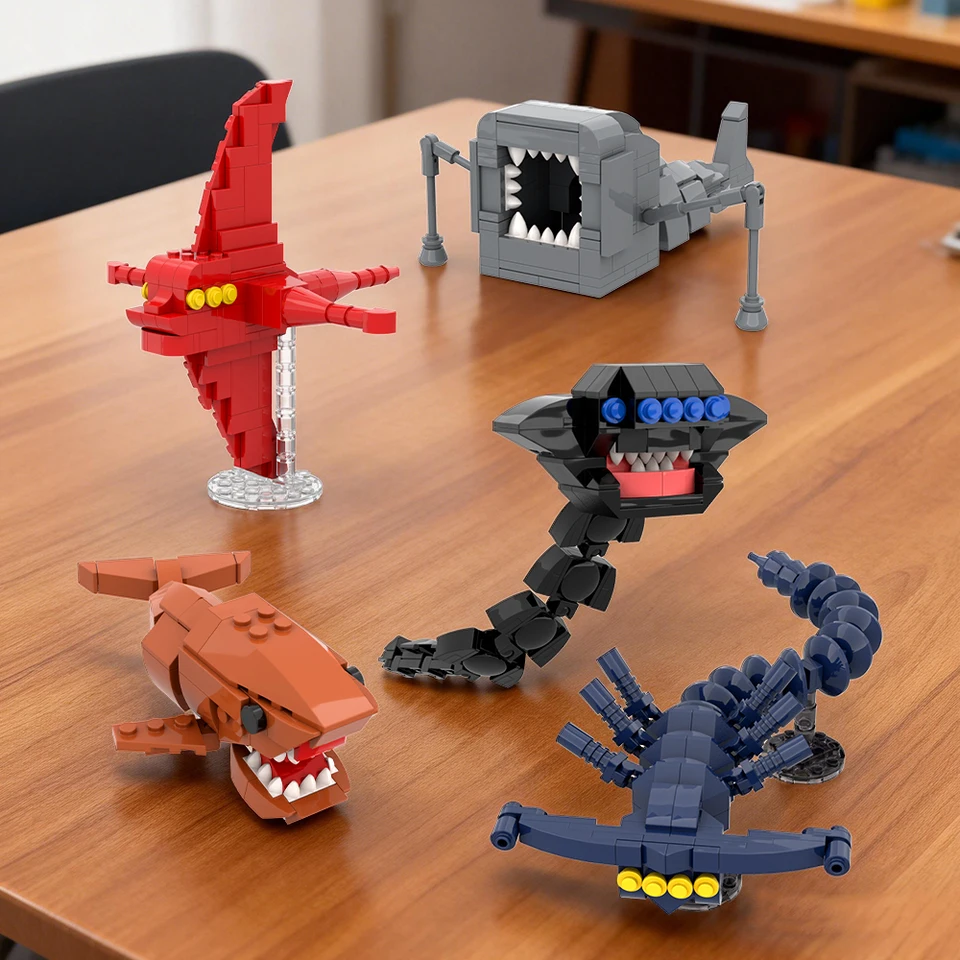 5-in-1 Sea Monster Building Blocks Set 646pcs DIY Gift