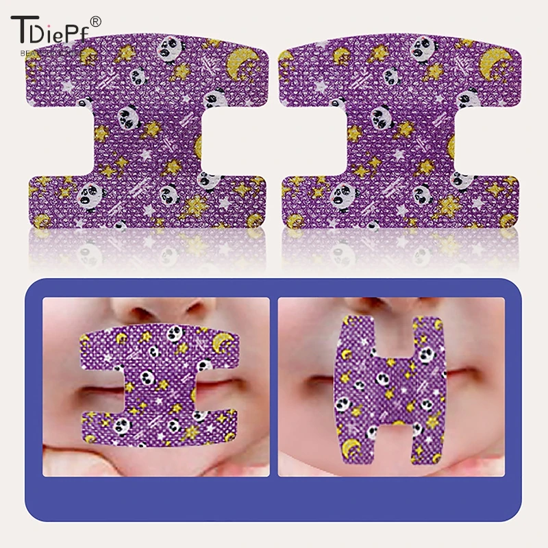 20Pc Anti-Snoring Stop Breathing Patch Mouth Correction Stickers For Children Night Sleep Lip Nose Breathing Improving Patch