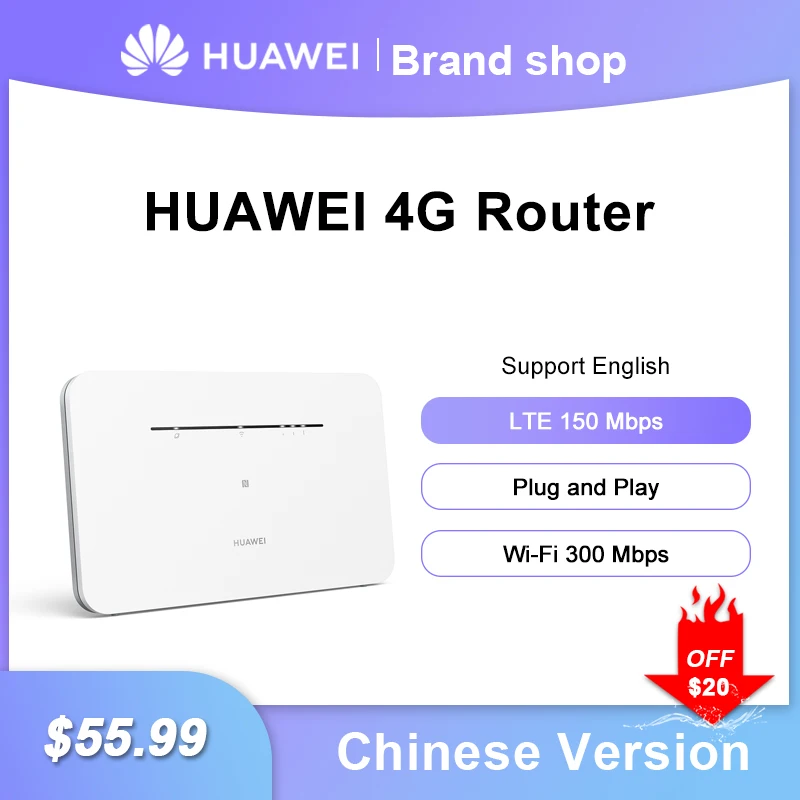 Original Unlock Huawei B311B-853 Router 4G LTE CPE Wireless WiFi Signal Repeater 150Mbps CAT4 Modem Wi-Fi Sim Card Amplifier