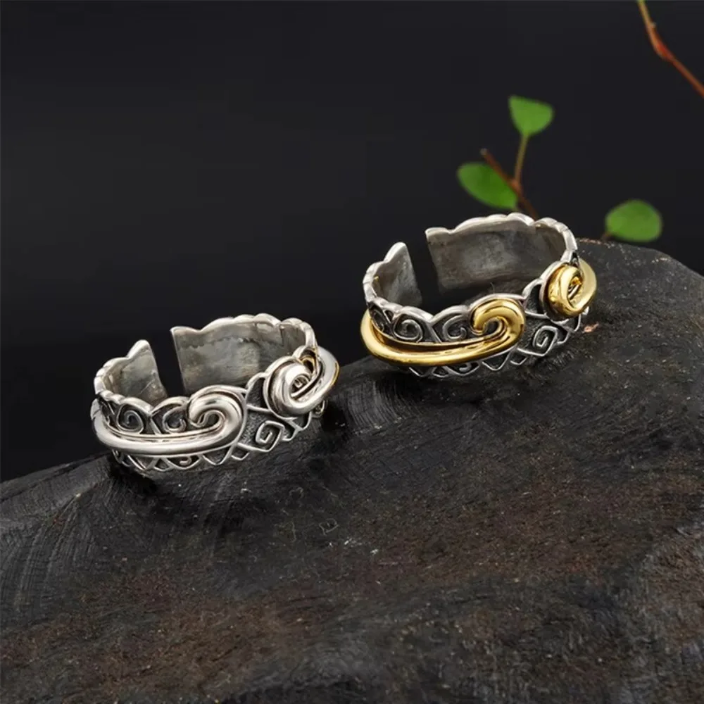 Fashion Retro Ring Sun Wukong Tight Spell Adjustable Open Ring Monkey King Lovers Gift Jewelry Accessories for Women