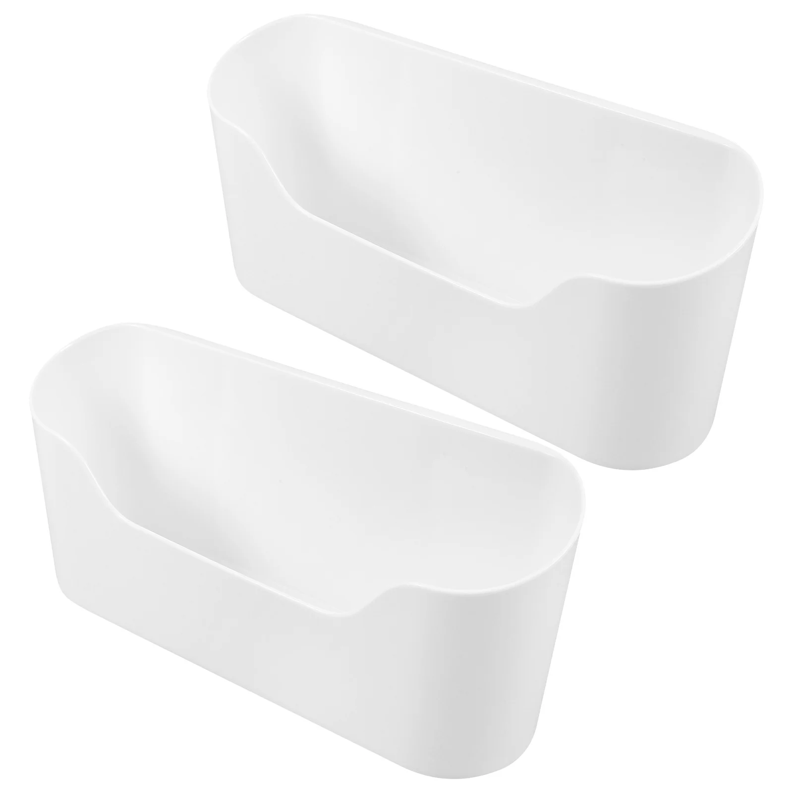 

2Pcs Kitchen Organizer Hanging Storage Box Plastic Large Capacity Sundries Makeup Office Supplies Cabinet Door Holder