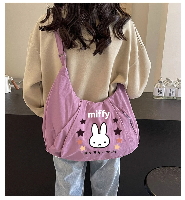 

Miffy Large-capacity Lightweight Bag for Women 2025 New Style Sports and Fitness Bag Versatile Commuting Bag Crossbody Bag