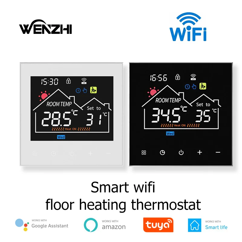 WiFi Tuya Thermostat For Warm Underfloor Heating Gas Boiler Digital Temperature Controller 220V Smart Life Alexa Home Automation