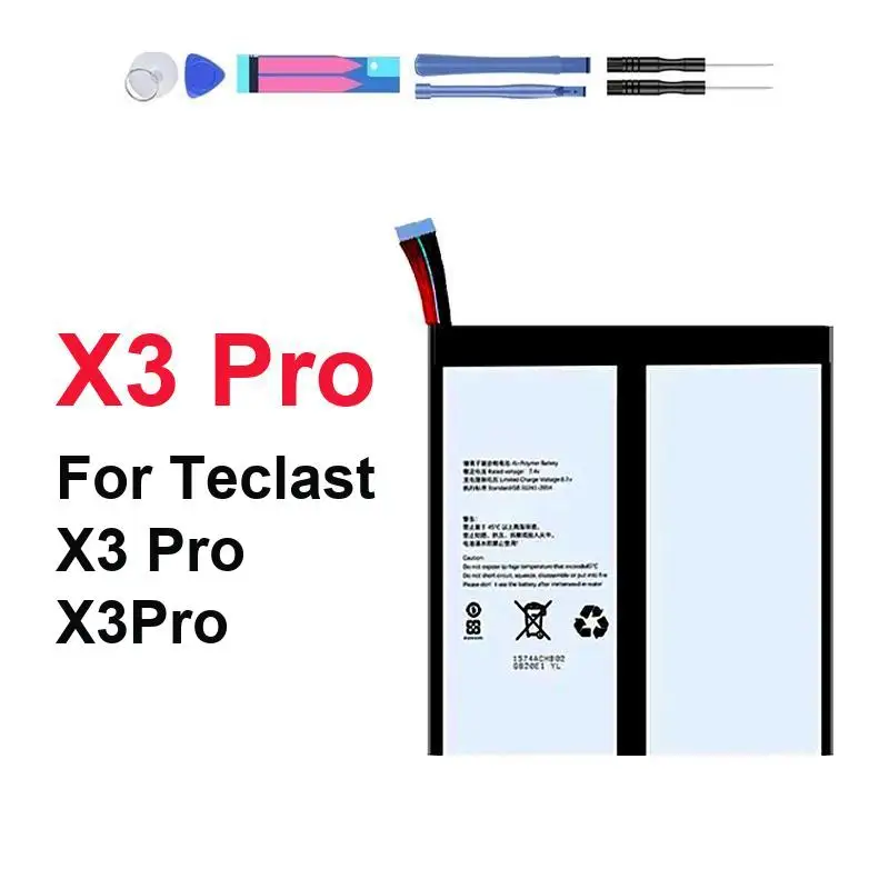 

Tablet Battery 5500mAh Strong Compatibility For Teclast X3 Pro Stable Power Supply