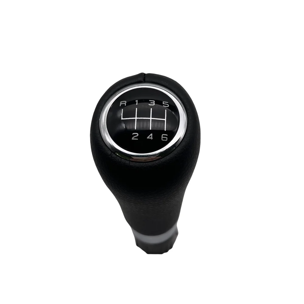 

For Mercedes Benz C-Class W203 W204 W209 Black Stitche PU 6 Speed Manual Shifter Lever Car Gear Shift Knob Gear Stick