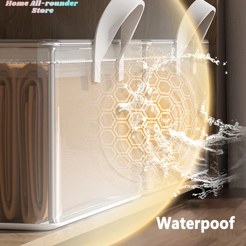 منظم خزانة قابل للتكديس مع صندوق تخزين قماشي بمقبض على حاويات صناديق الإطار الفولاذي للتنظيم المنزلي