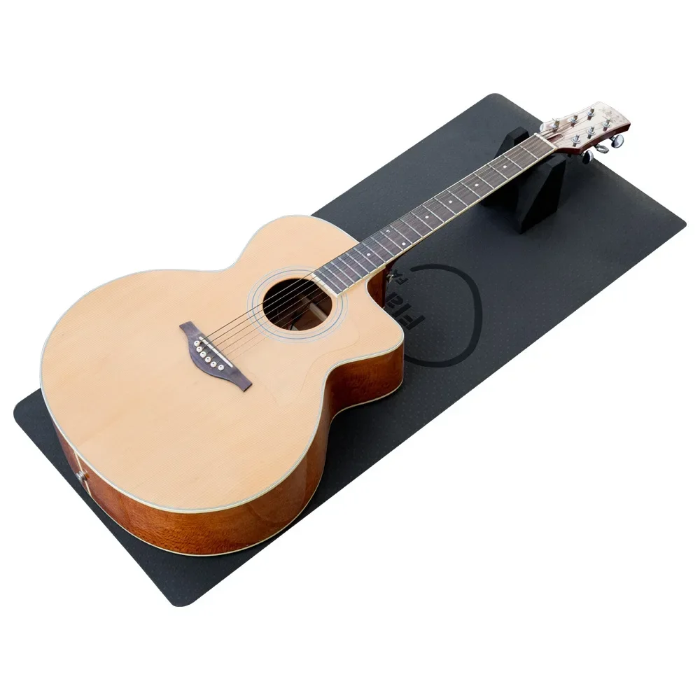 Flatsons almohadilla de reparación de guitarra, alfombrilla EVA, almohadillas de guitarra eléctrica/acústica con soporte para el cuello, herramienta