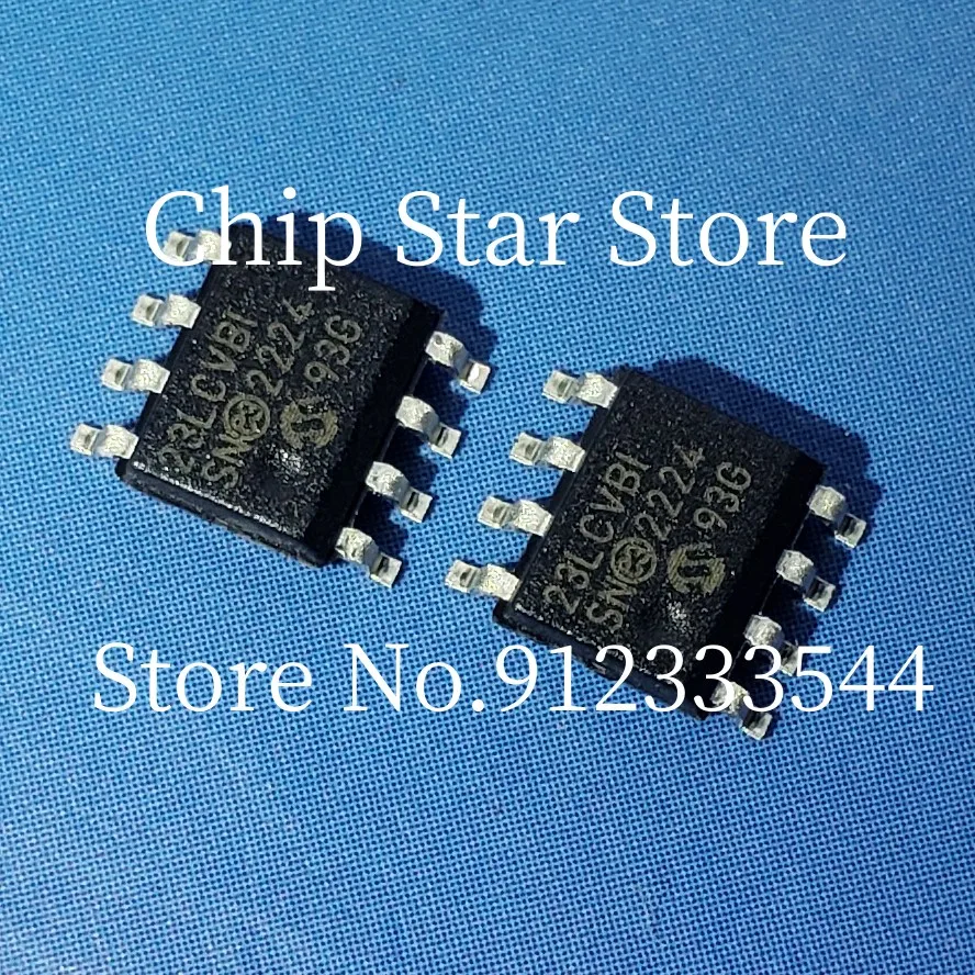 2-50pcs  23LCV1024-I/SN 23LCV1024T-I/SN 23LCV1024 SOIC8 SRAM 1 Mbit 128K x 8bit 2.5V to 5.5V 100%New And Original