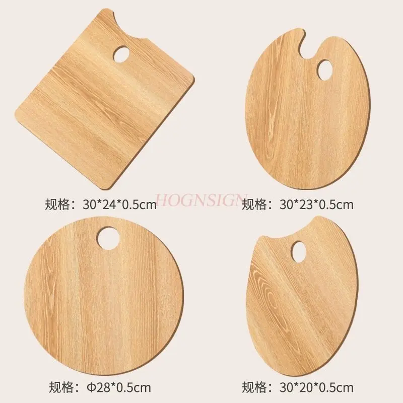 

Палитра для масляной живописи, специальная овальная деревянная маленькая акварельная акриловая пигментная палитра для студентов искусства, инструмент для начинающих