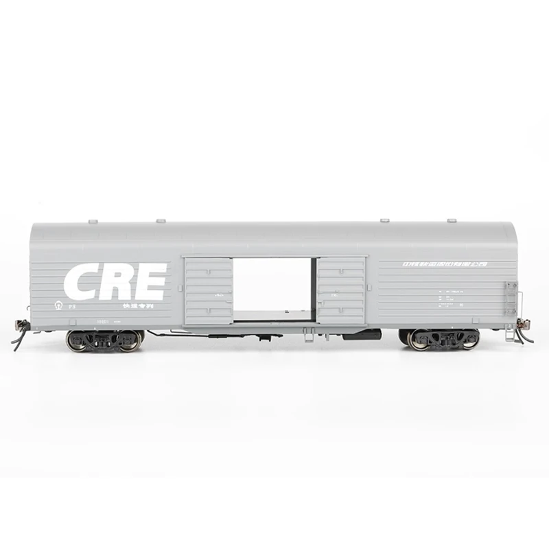 HO Type 1/87 Carriage Model PB/P61 Boxcar Freight Car with Open Doors Black or Gray Paint Options Toy Train Boy Toy Gift