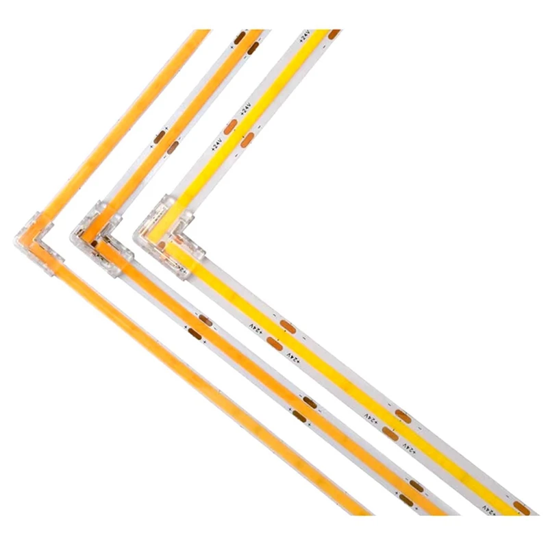 LED Light Strip Connector Right Angle Connector Cob RGB Light Strip 90 Degree L Shape