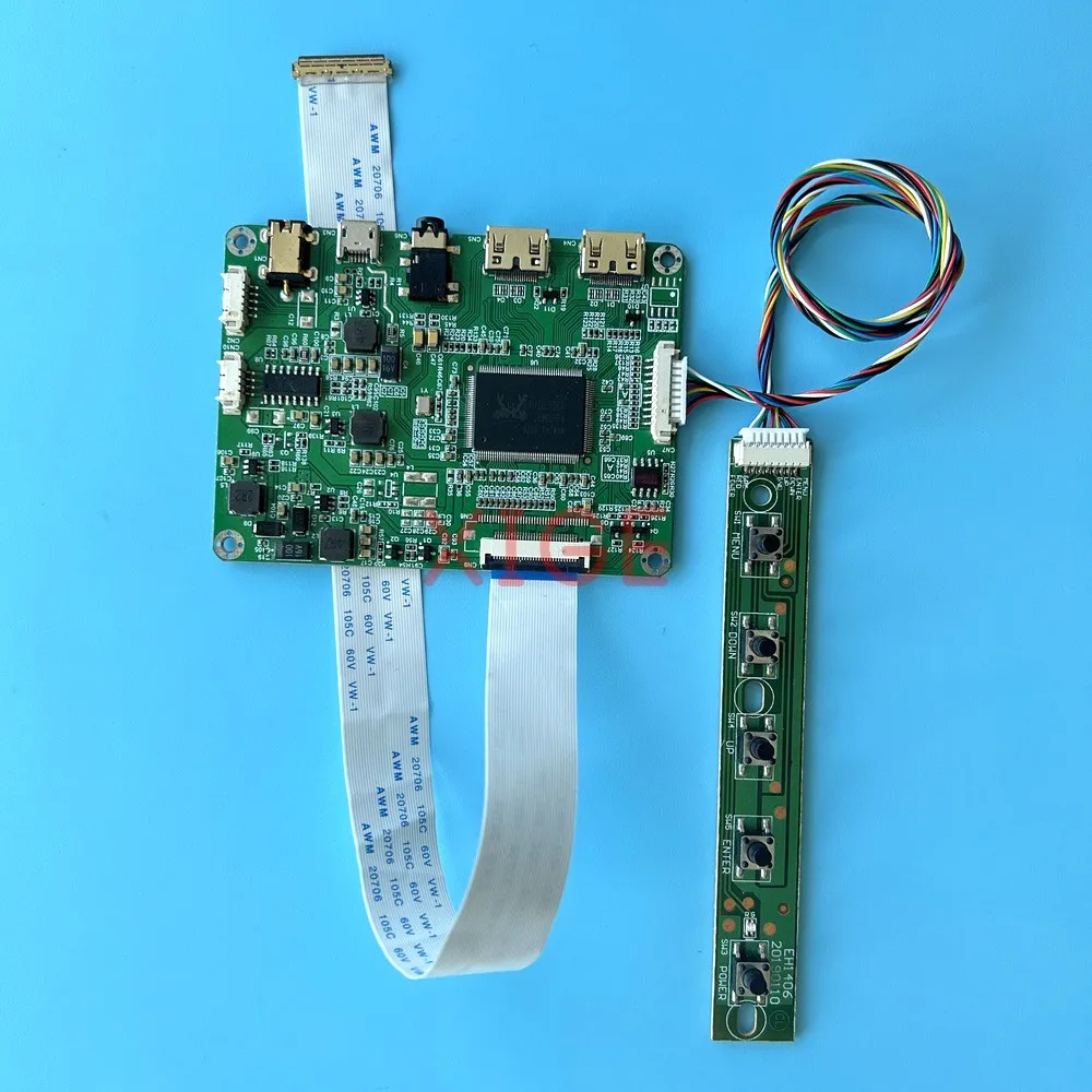 

DIY Kit For B133HTN01.1/1.4 G133HAN02.0 EDP 30-Pin 1920x1080 13.3" Laptop Display Micro USB 2Mini-HDMI Controller Driver Board