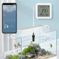 Tuya WiFi Smart Temperature Humidity Sensor External Sensor Cable App Remote Monitor Work With Alexa Google Home