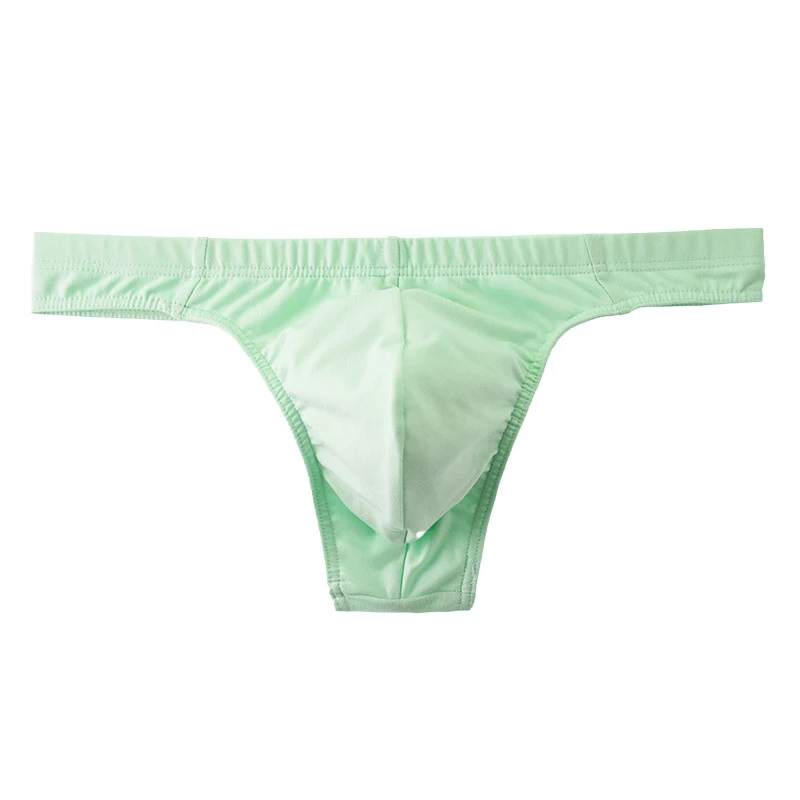 

Low-rise Sexy Man Underwear Cotton Men G-string And Thong Soft Breathable T-Back U Bugle Pouch Panties Solid Color Underpants