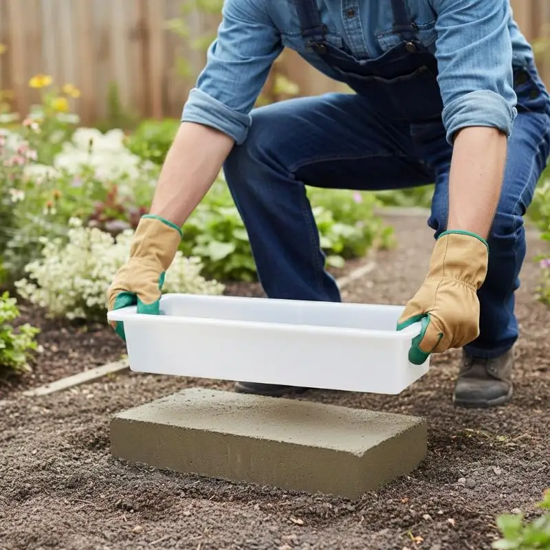 B*1PCS DIY Paving Brick Mould Rectangle Shaped Walk Maker Reusable Concrete Path Maker Mold For Lawn Patio Yard Garden