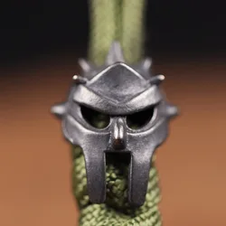 Spartan Roman Angular Helmet Brass Knife Bead EDC DIY Paracord Lanyard Pendant Jewelry Bracelets Charms Outdoor Tool Accessories