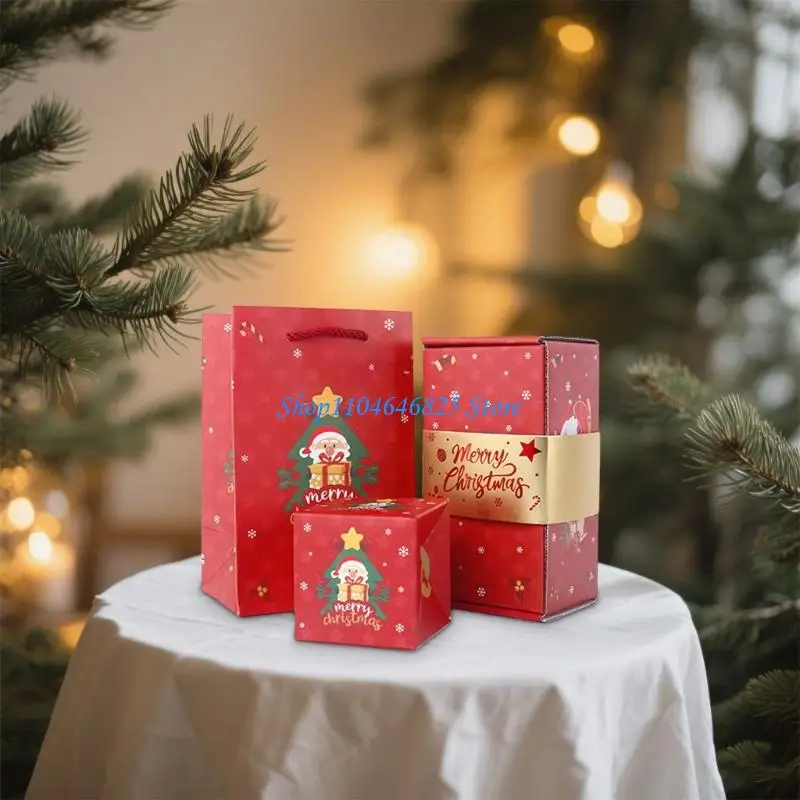 Festival Santa Weihnachtsgeschenke Box Robust Papiermaterial