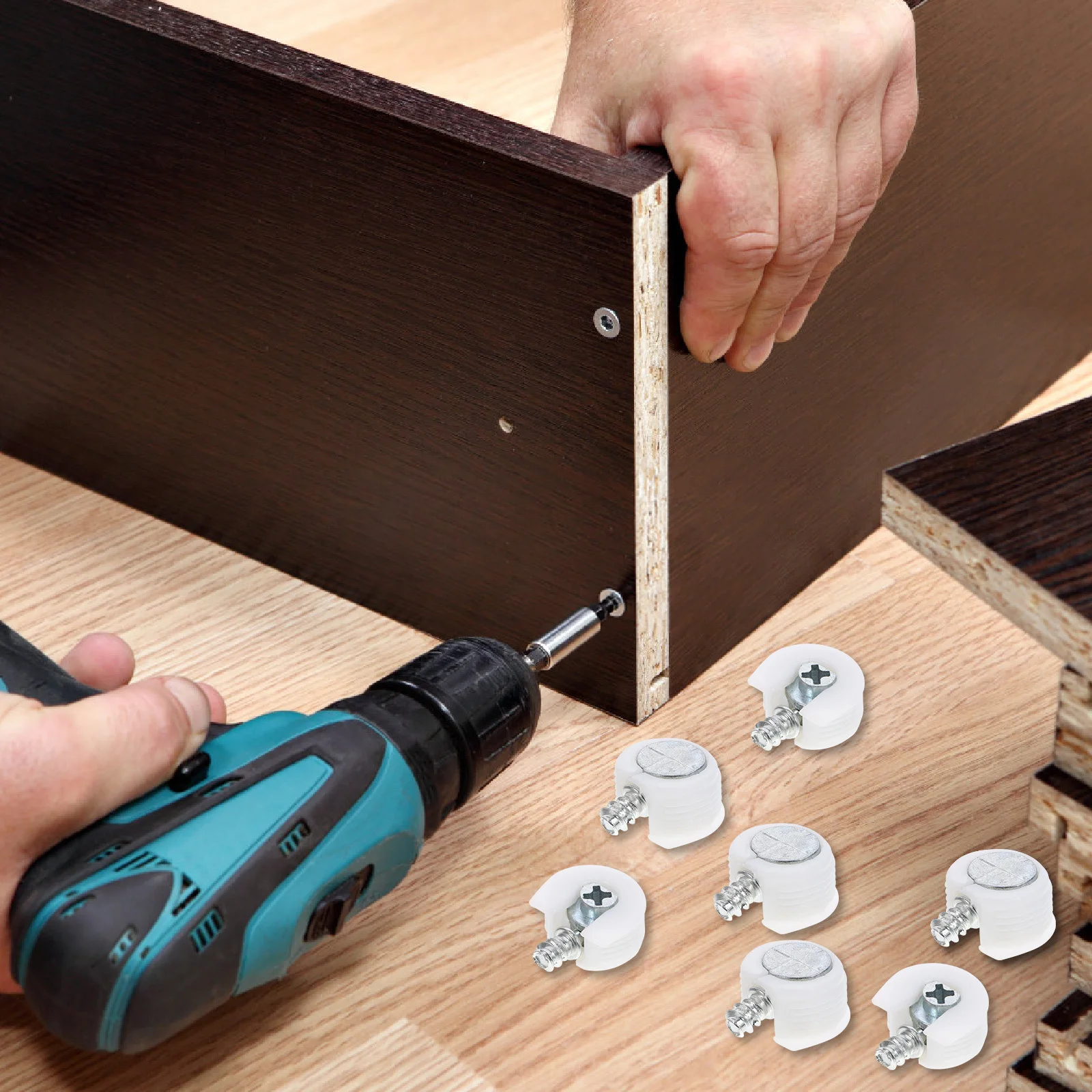 

30 pcs Shelf Support Holder Pin Cam Lock Nut Connector For Furniture Cabinet Glass Partition Laminate Wardrobe Fixing Hardware