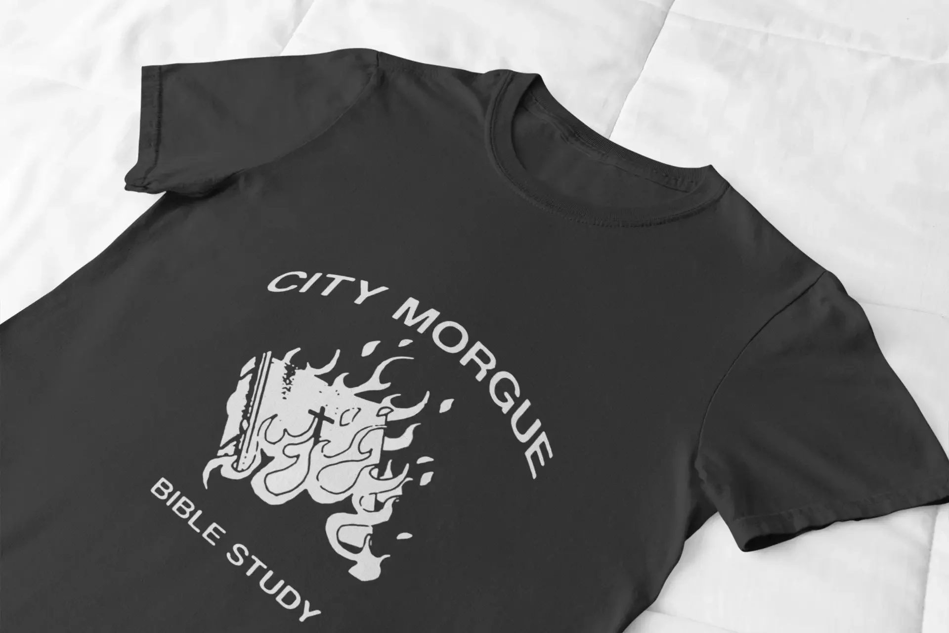 

A best New Virgil city morgue2223134412 bible study T Shirt tOP daS Ne