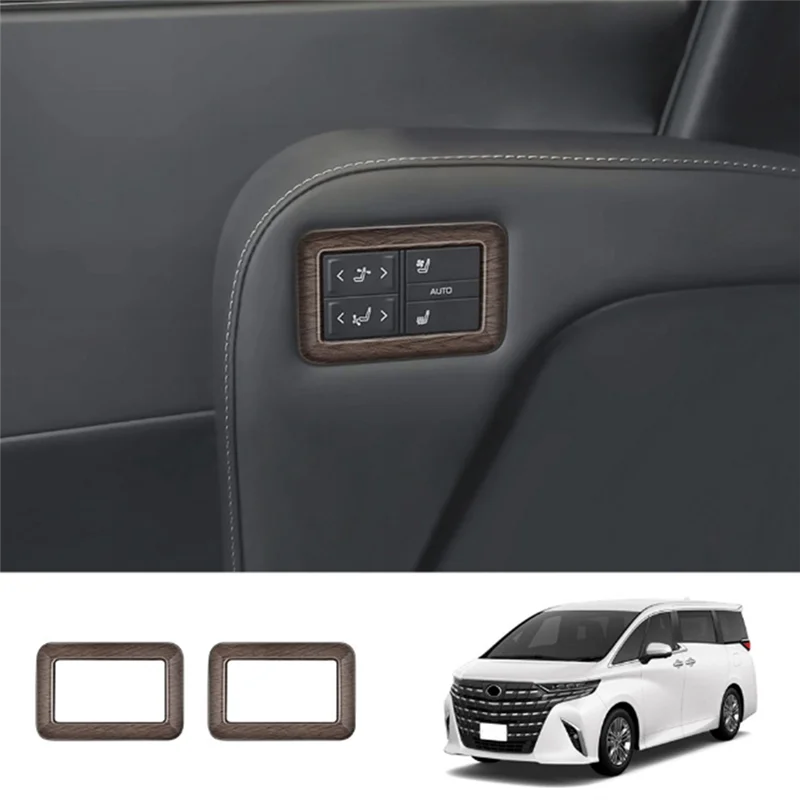 

Для Toyota ALPHARD/VELLFIRE 40 Series 2023 + автомобильное средний ряд сиденья, панель управления, накладка на рамку, наклейка, запасные части под дерево