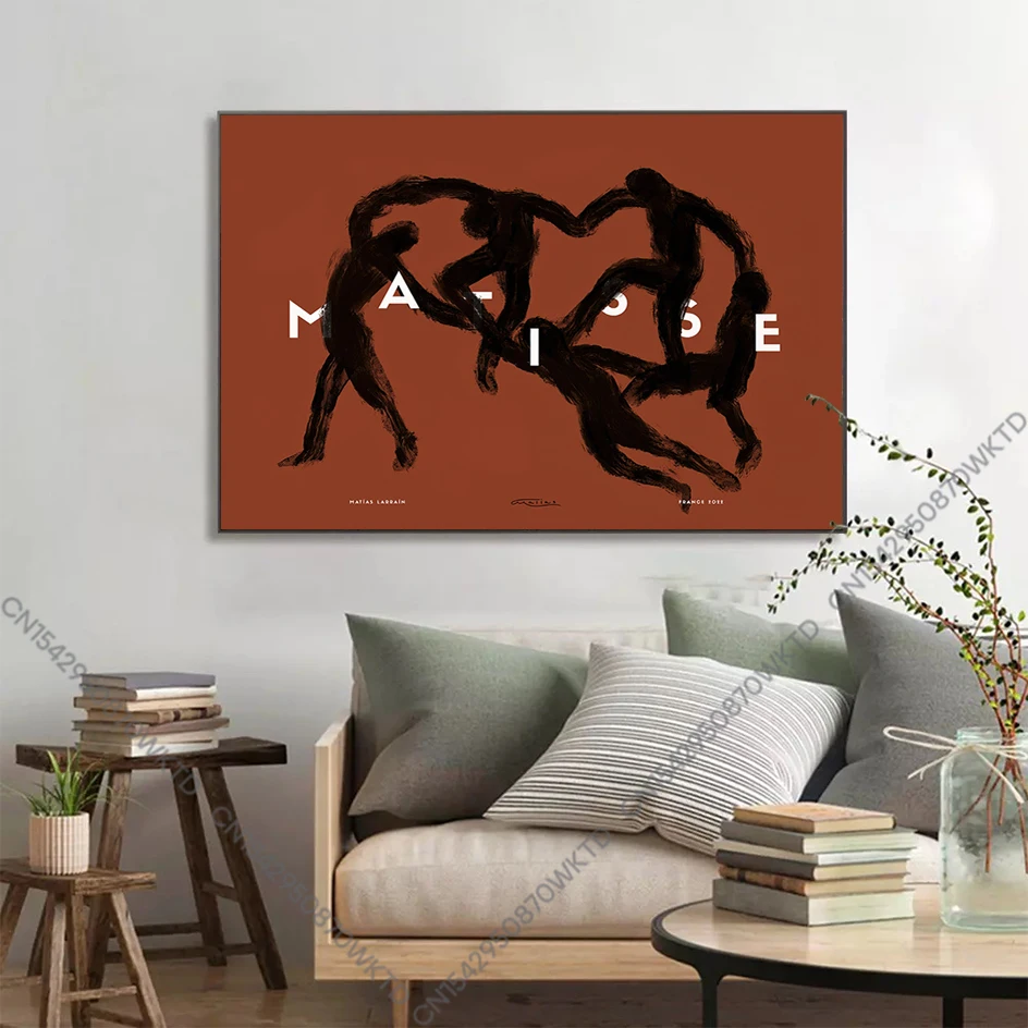 Póster abstracto de Henri Matisse Dancing, carteles e impresiones de Fauvismo moderno, pintura en lienzo, imágenes artísticas de pared, decoración del hogar para sala de estar