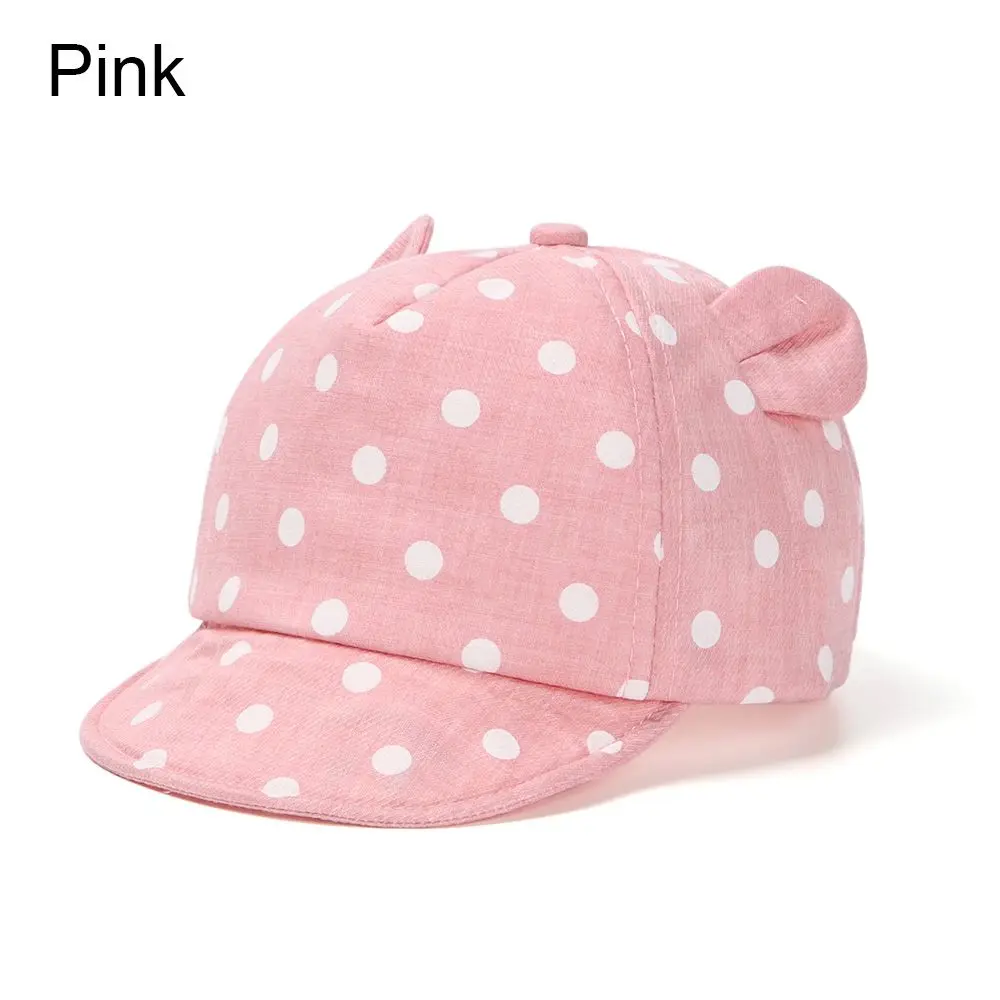 Casual Girls Boys Panama Cap Outdoor Children Sun Hat Dot Beach Caps 's Baseball Hat Rabbit Ear Cap