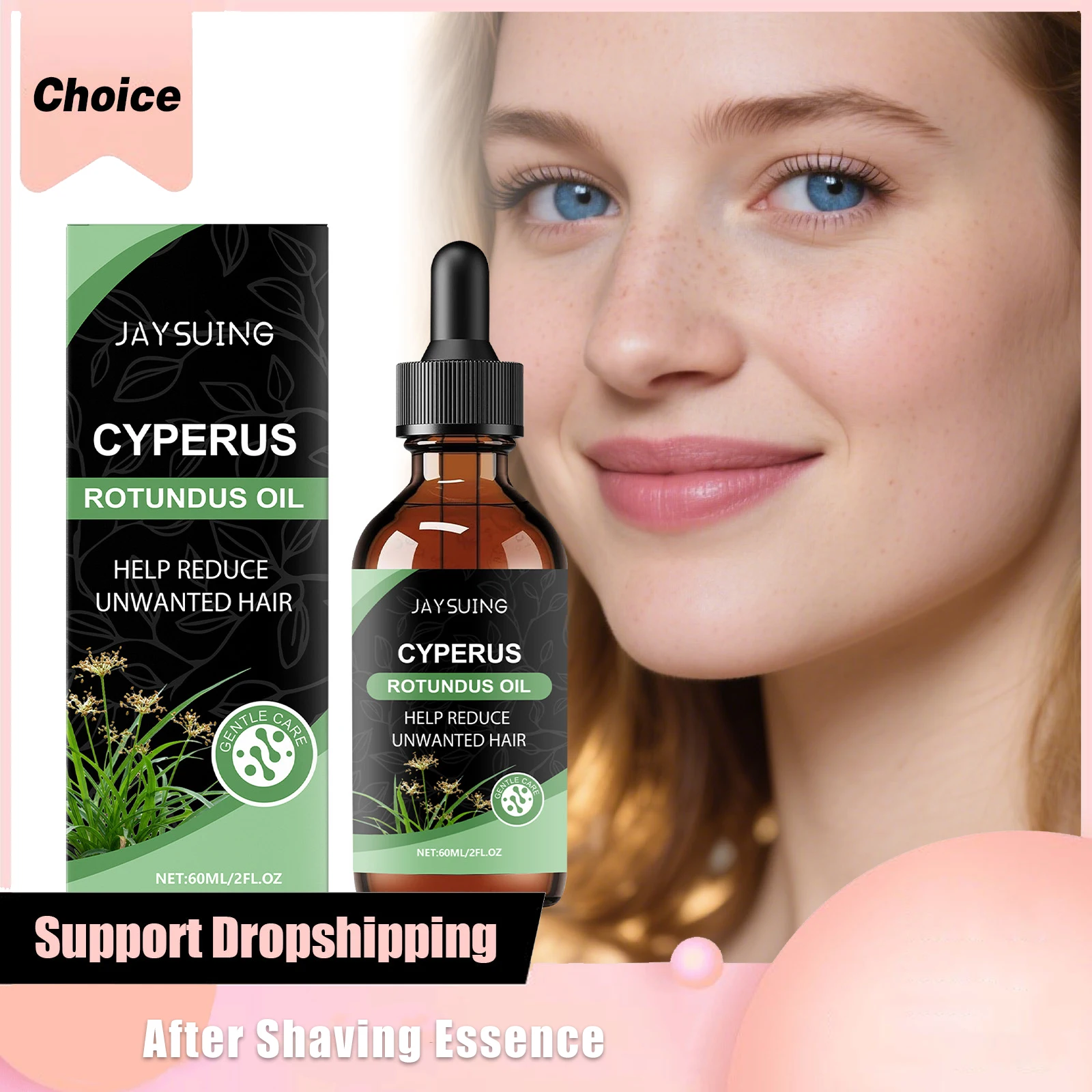 Cyperus Rotundus Oil Mild Scent Cleanse Hydrate Refreshing Gently Reduces Unwanted Hair Skin Damage After Shaving Care Essences