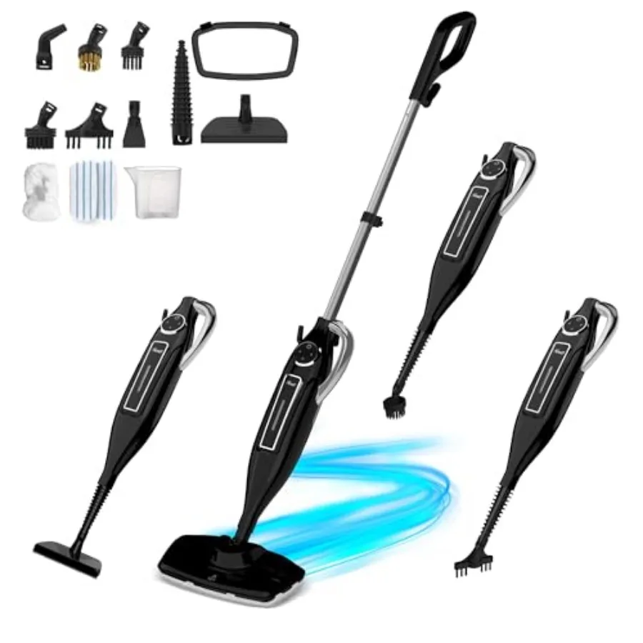 11-in-1 Steam Mop 260°F Handheld Steam Cleaner 1200W Detachable Steam Mops for Floor Cleaning Removable Tank Multi-Purpose Stea