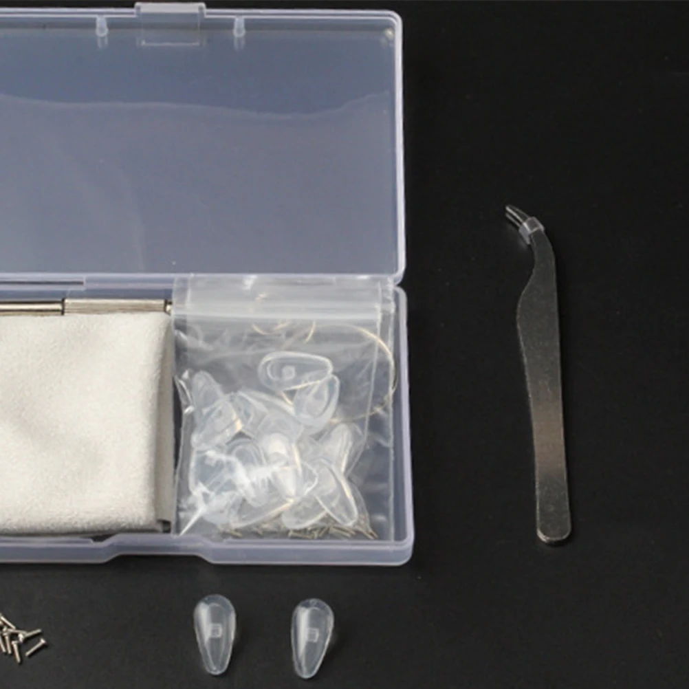 

1 set Eyewear Nose Pads Repair Kit Silicone Glasses Accessories Comfortable Replacement Tool Set for Eyeglasses Anti Slip Parts