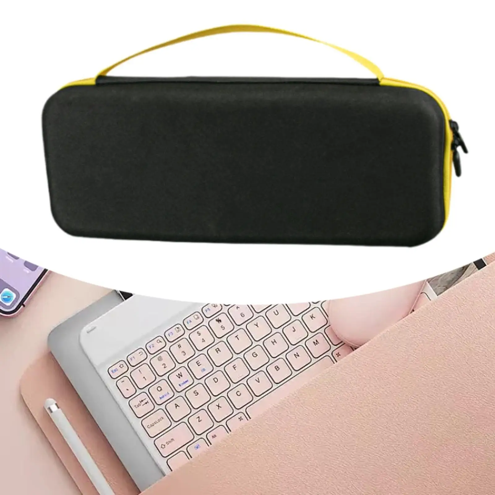 65% Keyboard Case Protection Oxford EVA High Performance Portable Carrying Storage Box for Compact 65% Keyboard and