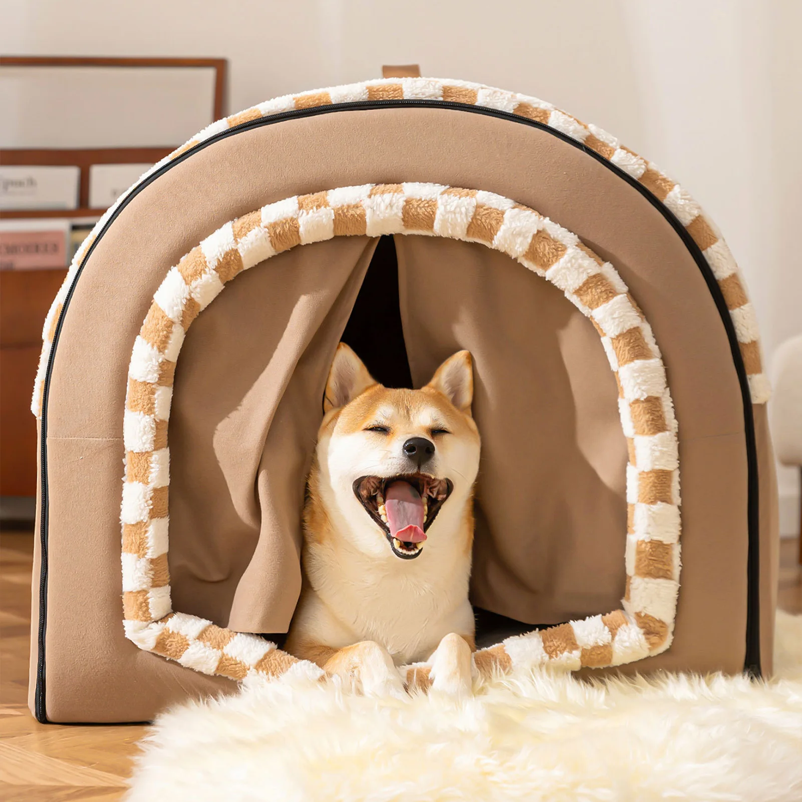 

Pet House Universal Enclosed Tent For Cats Dogs Warm Detachable Washable Pet Bed For Small Medium Large Dogs Indoor Outdoor Use