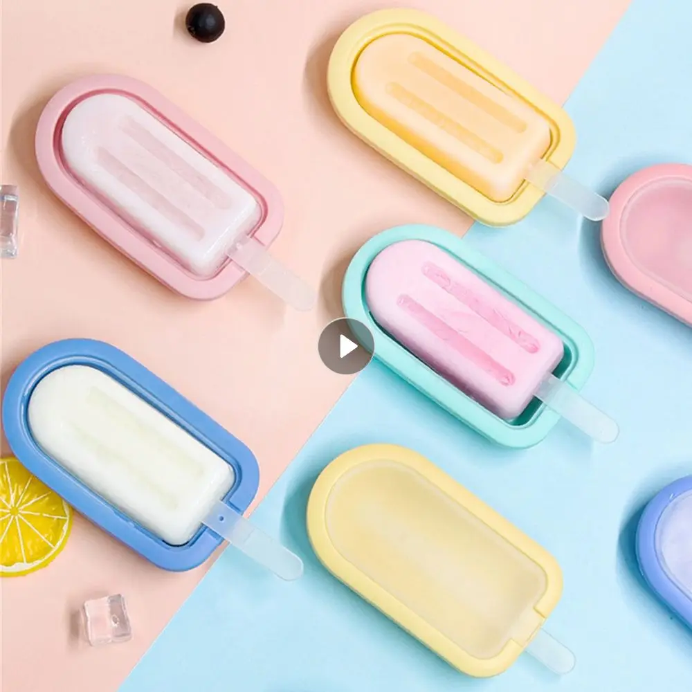 Ice Cream Machine Easy To Demold Silicone Creative Kitchen Gadgets Silicone Mold Maker Mould For Freezer Ice-lolly Mold