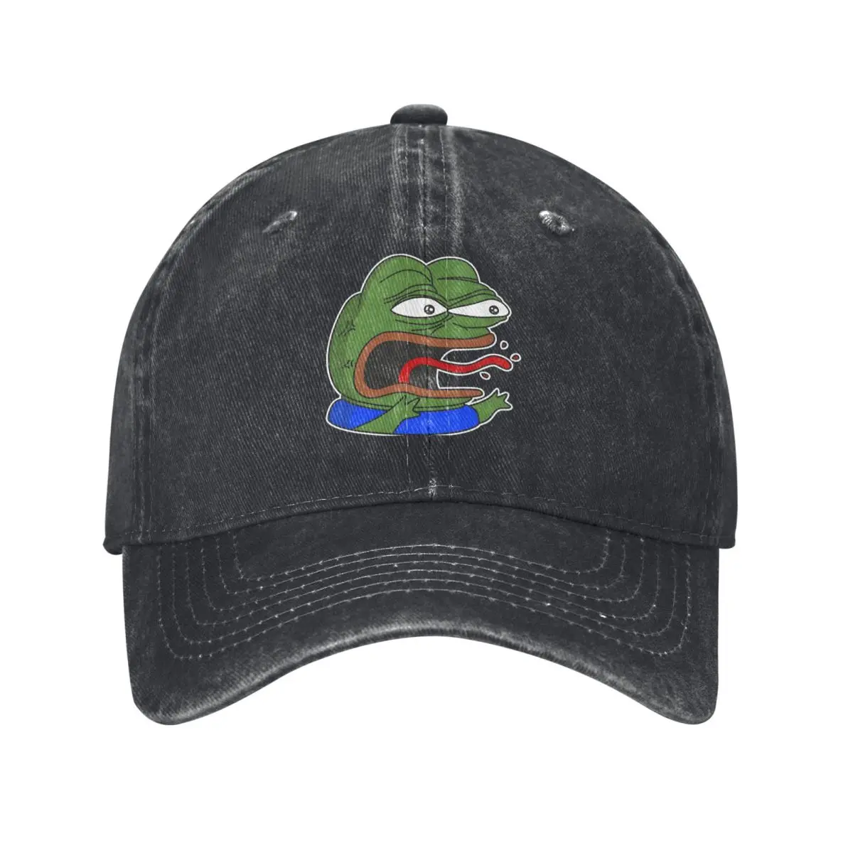 The Angry Baseball Caps Peaked Cap Sad Frog Sun Shade Hats for Men