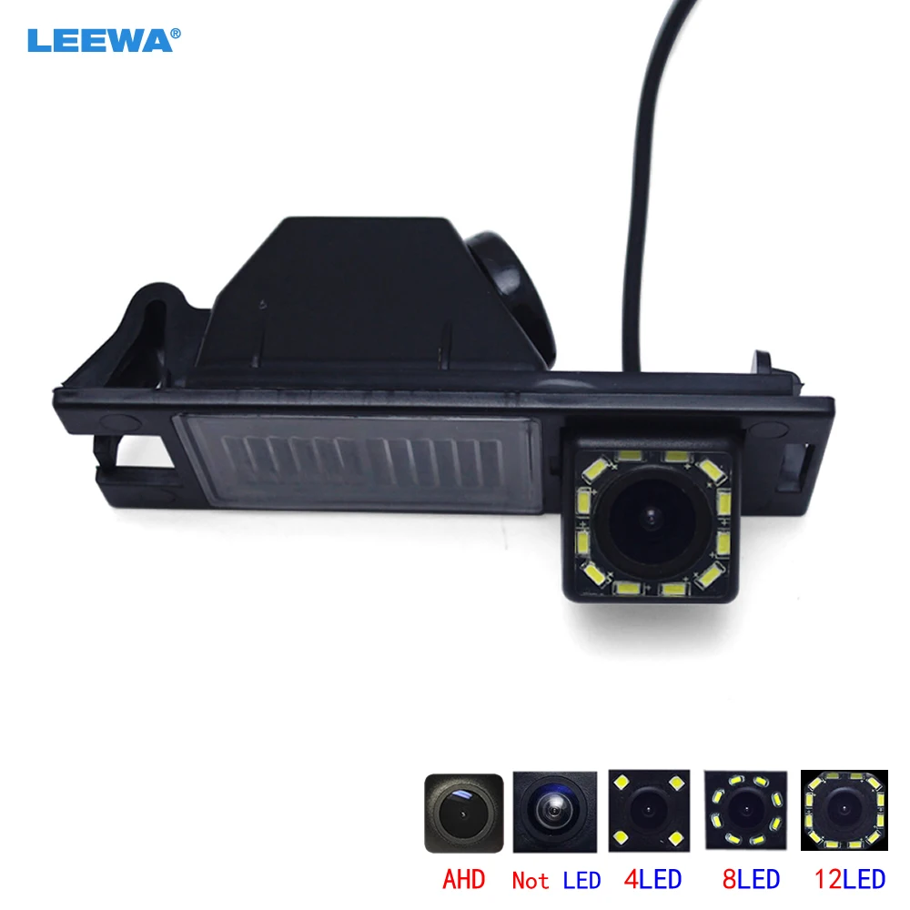 

LEEWA 1Set Waterproof Car Backup Rear View Camera AHD With LED Light For Hyundai IX35 New Tucson Reversing Park Camera #CA5511