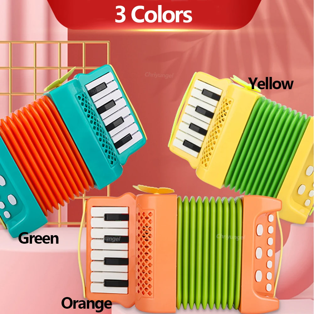 Brinquedo acordeão para crianças, piano musical interno e externo, instrumento musical, brinquedos educativos, presentes para crianças, meninos e meninas