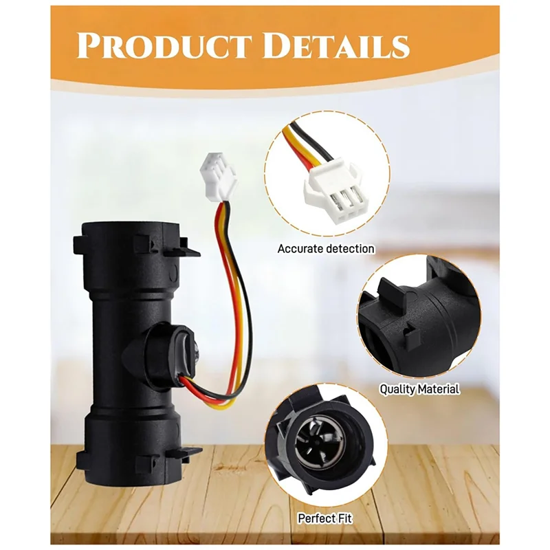 

GTBL Water Flow Sensor Kit For RV Tankless-Water Heater, Includes Installation Accessories