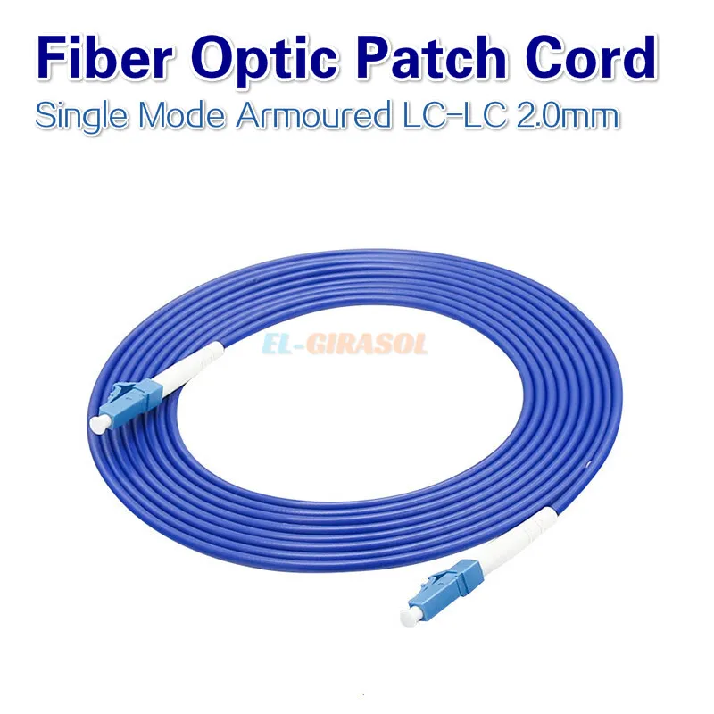 Fiber Optic Patch Cord  Single Mode Armoured LC-LC Connerctor 10pcs/lot  Fiber Jumper SM Optical Cable 2.0mm Fibra Optica FTTH