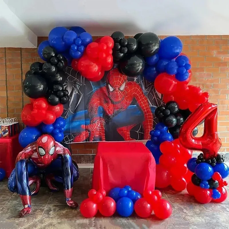 Disney Marvel Big 3D Spiderman Aluminum Film Balloons Wedding Baby Shower Birthday Party Children Avengers Birthday Decorations