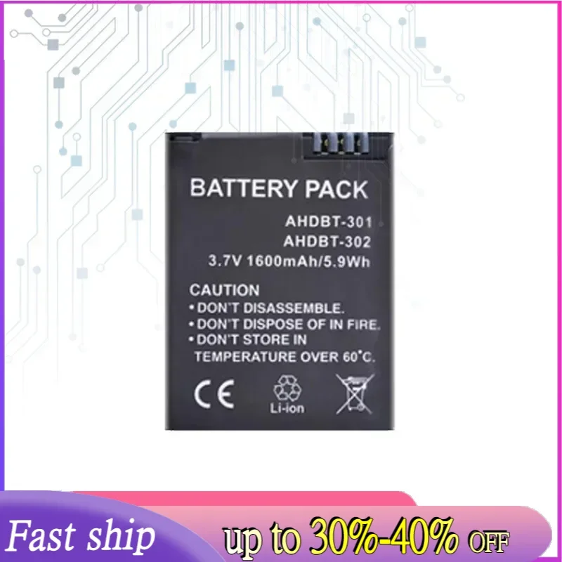 Battery for Gopro Hero 3 3+ AHDBT-301 AHDBT-201 Batteries