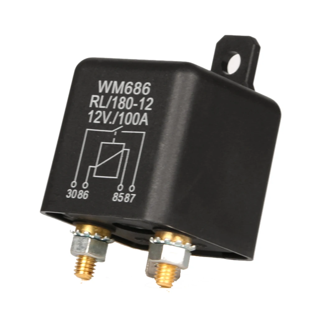 4Pin 12V/24V Relay Module 200A 100A High Current Relay Starting Relay Automobile Current Power Control Module Isolator Relay