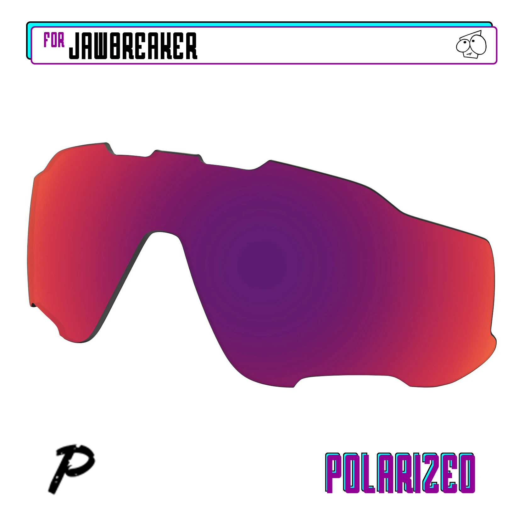 SunglassDoctor Polarized Replacement Lenses for Oakley Jawbreaker OO9290 | Jawbreaker Asian Fit Sunglasses - Multiple Options