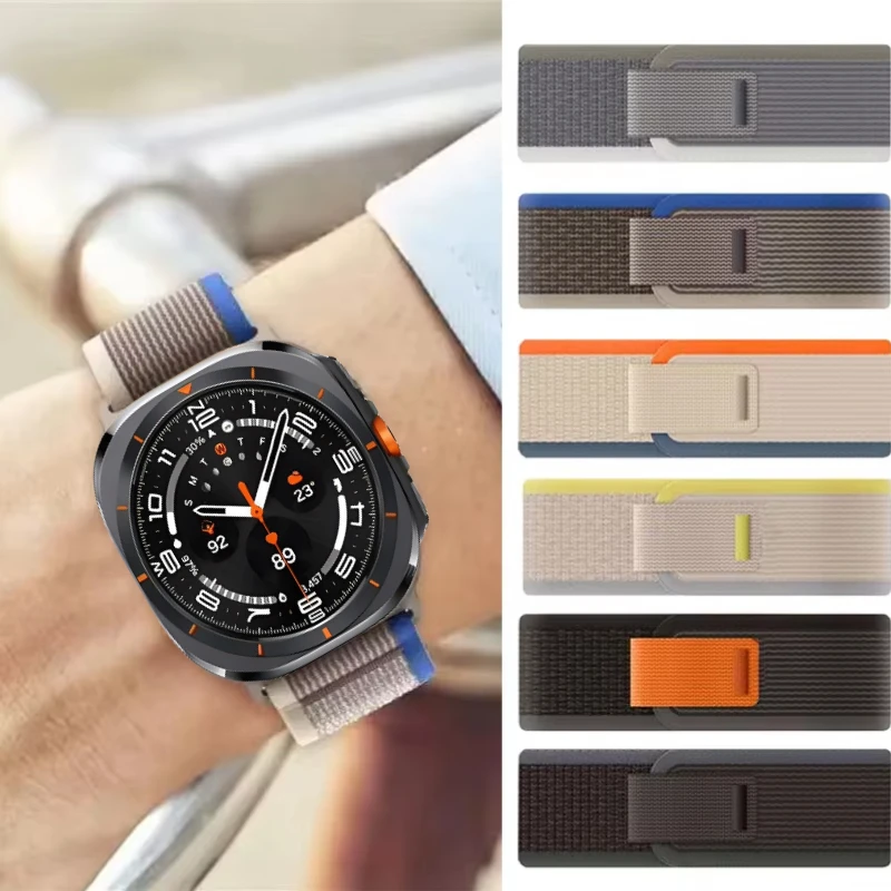 Trail Band For Samsung Galaxy Watch Ultra 47mm Official Nylon Sports Bracelet Wristband For Samsung Watch Ultra 47mm Accessories