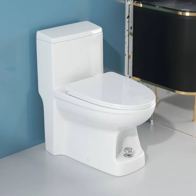 Toilet anti-backflow household deodorant household silent bathroom large pipe straight flush ceramic toilet