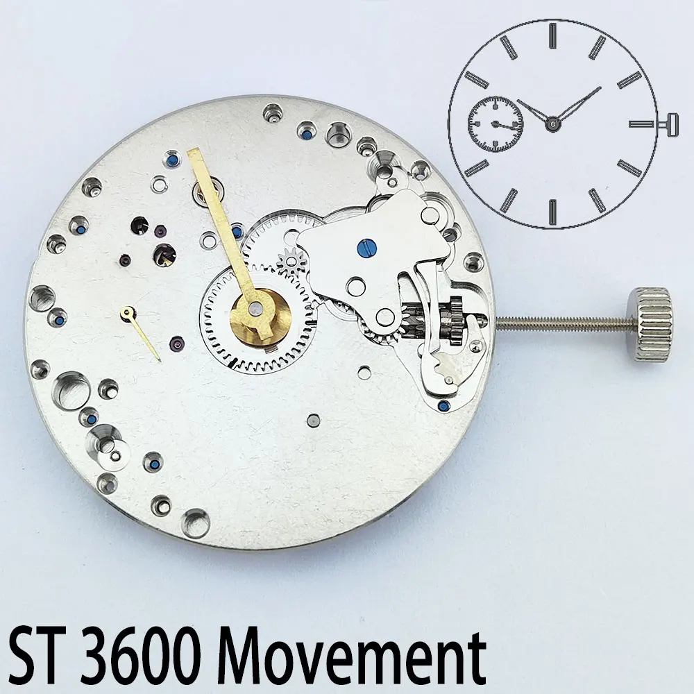 Seagull ST3600 High Precision 17 Gem Mechanical Movement ETA 6497 Manual Winding Watch Replacement Component