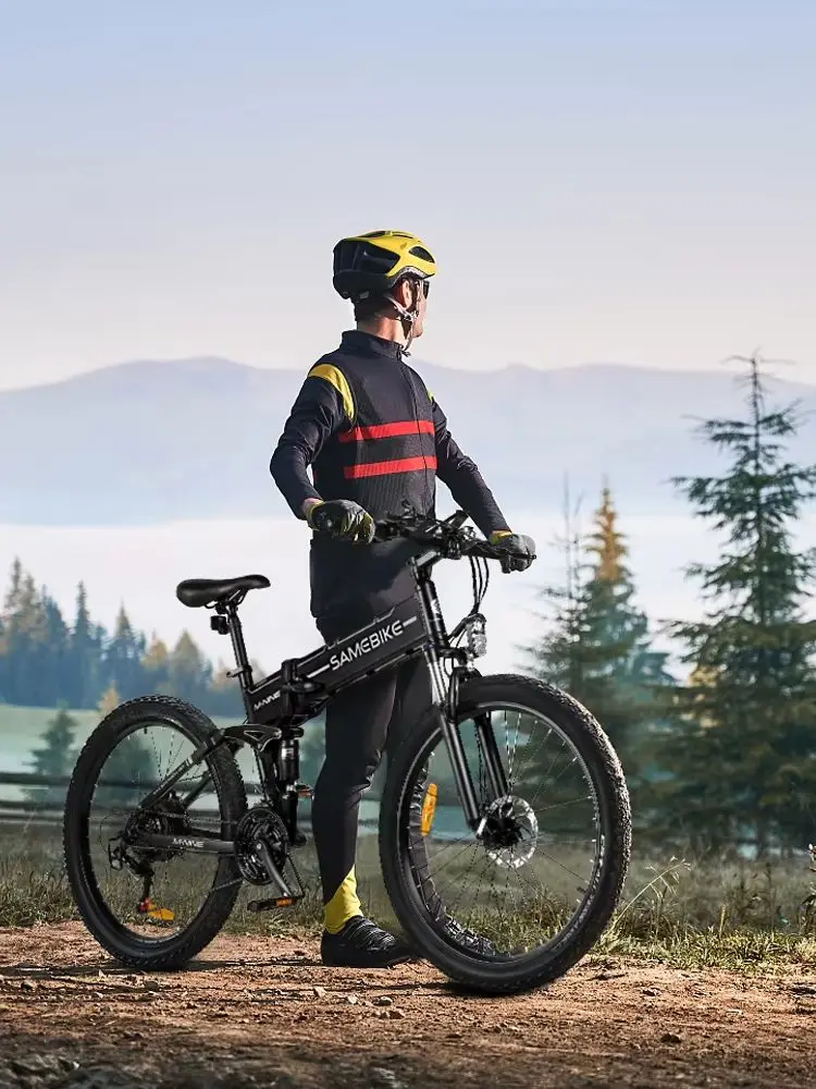 Samebike LO26-II Faltbares Elektro-Mountainbike 250W Motor 26 Zoll MTB E-Bike für Erwachsene 48V 14Ah Abnehmbarer Akku