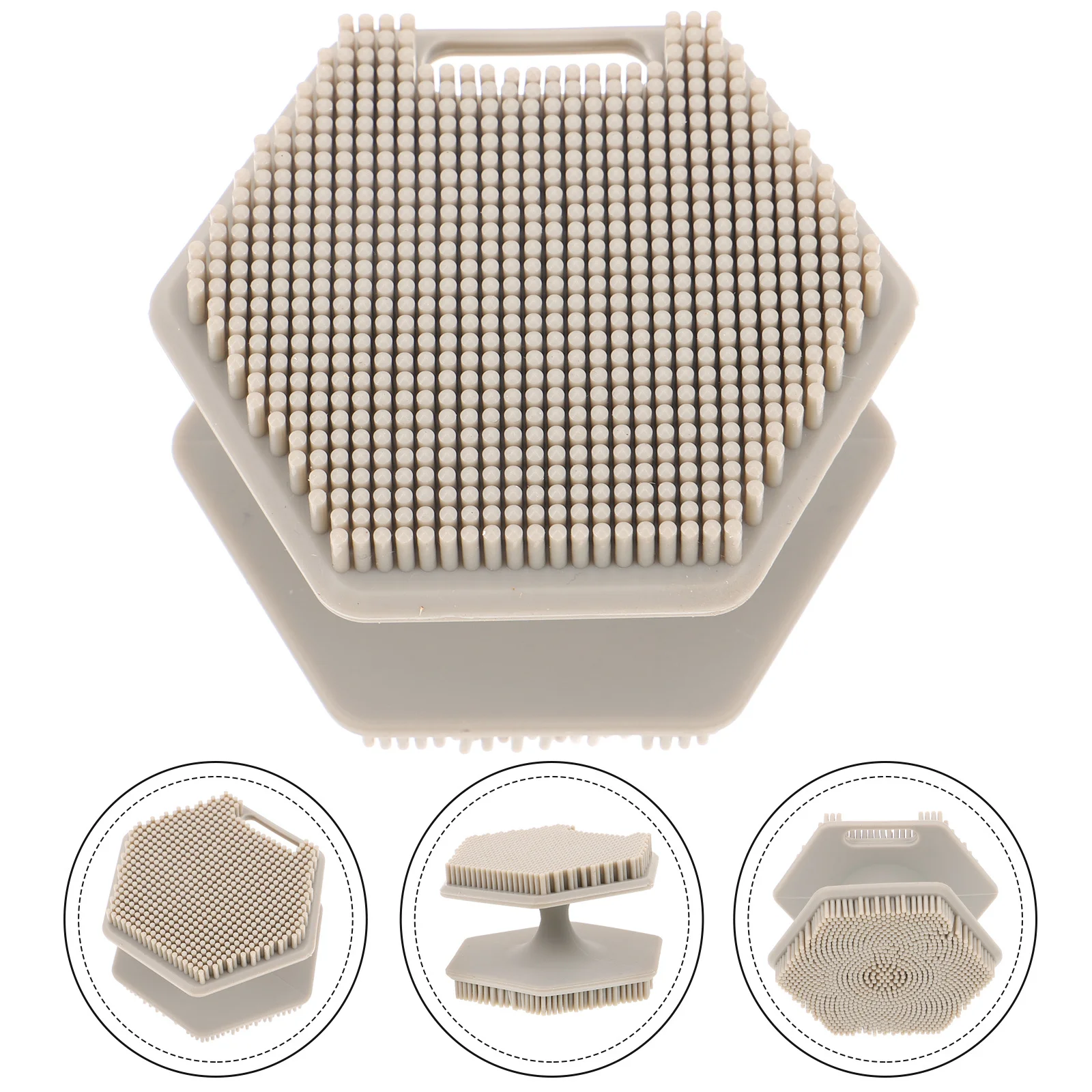 Siliconen Dubbelzijdige Gezichtsborstel Gezichtsreiniging Diepe Porie Peeling Mee-eter Scrubber Gezichtswasborstel Gezichtsscrubber