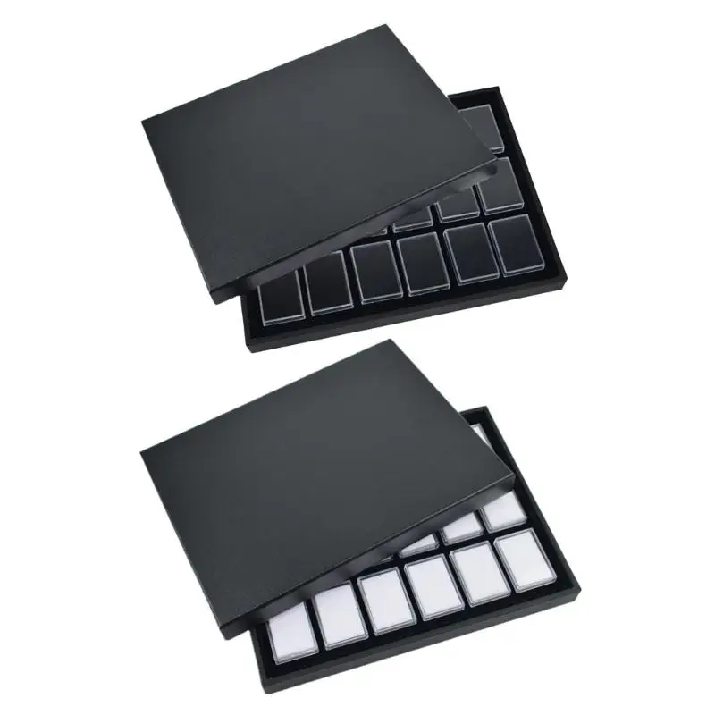 A52E Gemstones Organiser for Collectibles Jewelry Presentation Tray with Small Cases